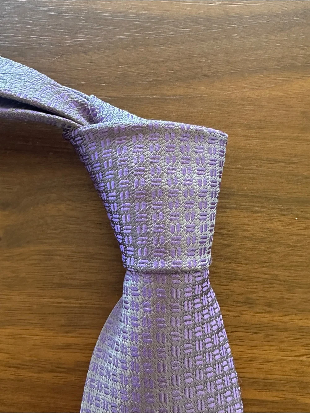 Charvet Place Vendôme Lavender Purple Silk Tie